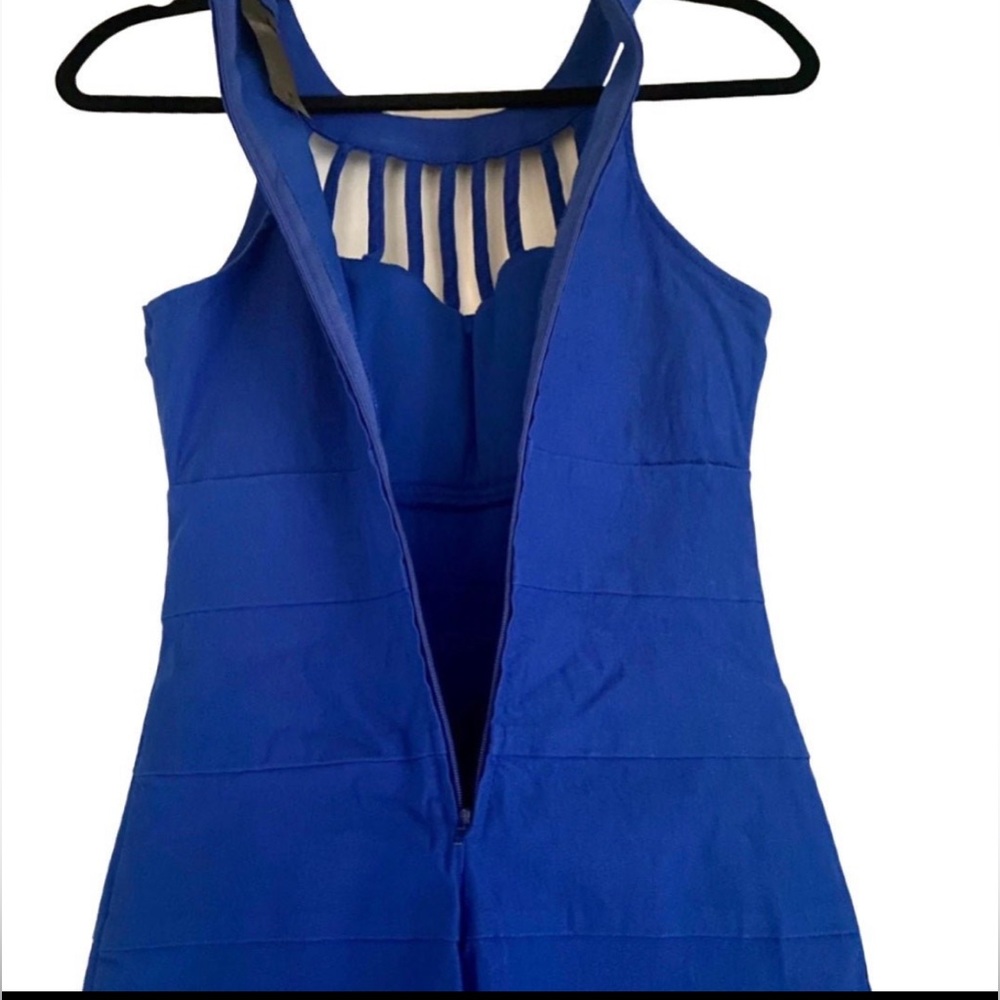 Royal Blue Cocktail Mini Dress_Juniors sz 5 - Picture 3 of 4